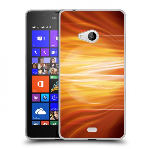 Дизайнерский пластиковый чехол для Microsoft Lumia 540 Солнце