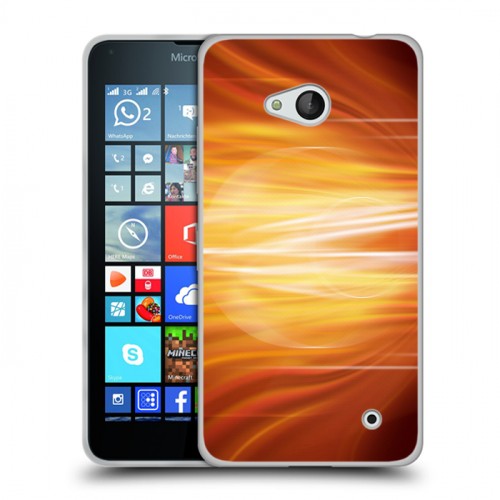 Дизайнерский пластиковый чехол для Microsoft Lumia 640 Солнце