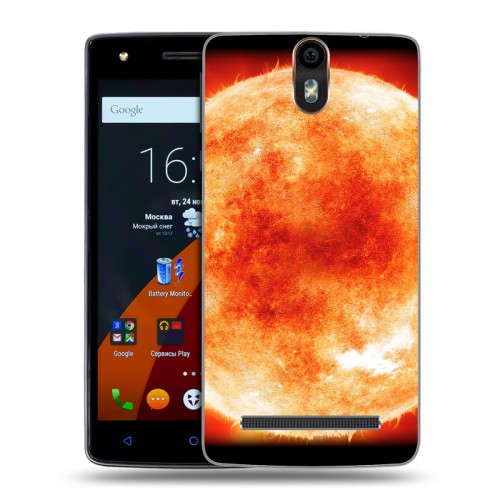 Дизайнерский силиконовый чехол для Wileyfox Storm Солнце