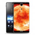 Дизайнерский пластиковый чехол для Sony Xperia TX Солнце