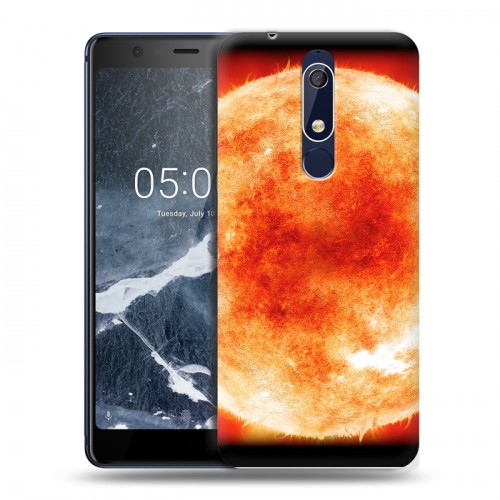 Дизайнерский пластиковый чехол для Nokia 5.1 Солнце