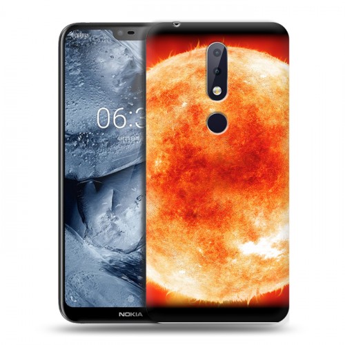 Дизайнерский пластиковый чехол для Nokia 6.1 Plus Солнце