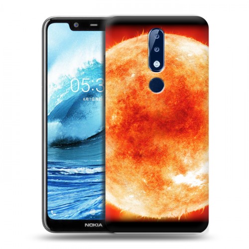 Дизайнерский пластиковый чехол для Nokia 5.1 Plus Солнце