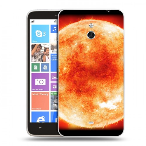 Дизайнерский пластиковый чехол для Nokia Lumia 1320 Солнце