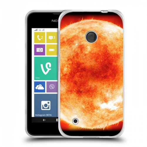 Дизайнерский пластиковый чехол для Nokia Lumia 530 Солнце