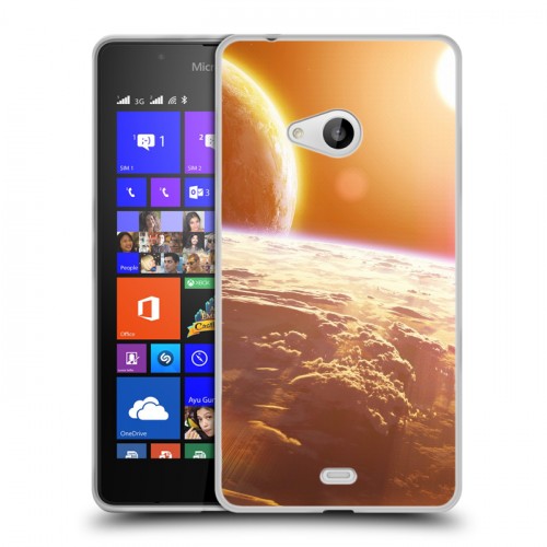 Дизайнерский пластиковый чехол для Microsoft Lumia 540 Солнце