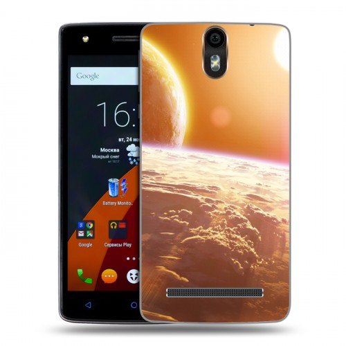 Дизайнерский силиконовый чехол для Wileyfox Storm Солнце