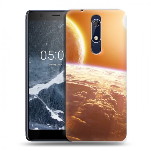 Дизайнерский пластиковый чехол для Nokia 5.1 Солнце