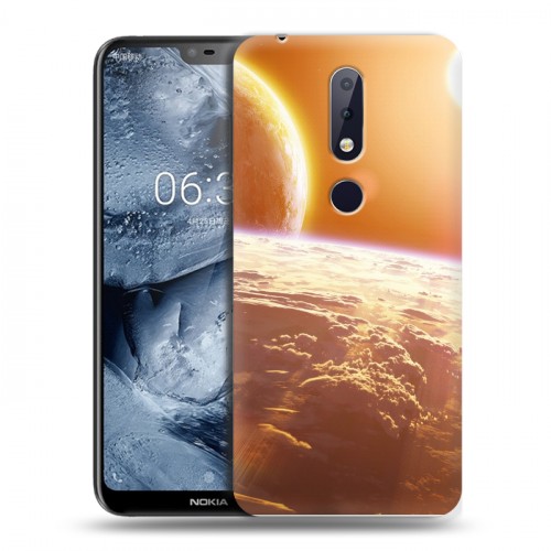 Дизайнерский пластиковый чехол для Nokia 6.1 Plus Солнце