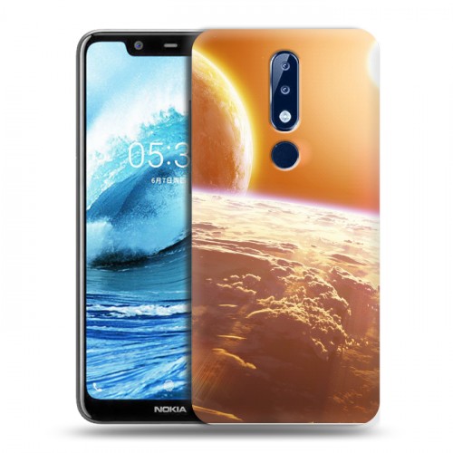 Дизайнерский силиконовый чехол для Nokia 5.1 Plus Солнце