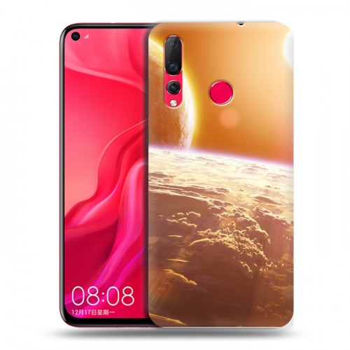 Дизайнерский пластиковый чехол для Huawei Nova 4 Солнце