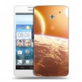 Дизайнерский пластиковый чехол для Huawei Ascend D2 Солнце