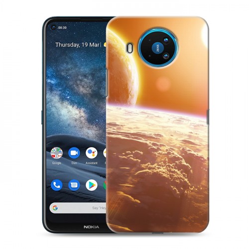 Дизайнерский силиконовый чехол для Nokia 8.3 Солнце