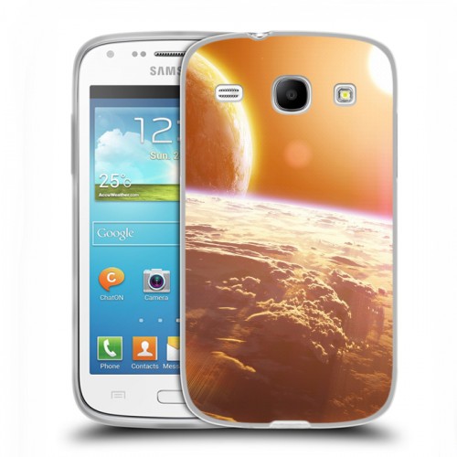 Дизайнерский пластиковый чехол для Samsung Galaxy Core Солнце