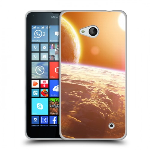 Дизайнерский пластиковый чехол для Microsoft Lumia 640 Солнце