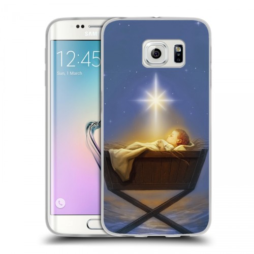 Дизайнерский пластиковый чехол для Samsung Galaxy S6 Edge Рождество Христово