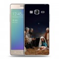 Дизайнерский пластиковый чехол для Samsung Z3 Рождество Христово