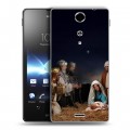 Дизайнерский пластиковый чехол для Sony Xperia TX Рождество Христово