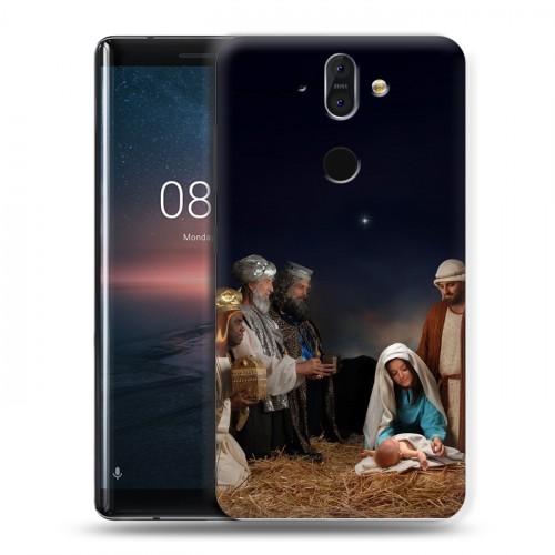 Дизайнерский силиконовый чехол для Nokia 8 Sirocco Рождество Христово