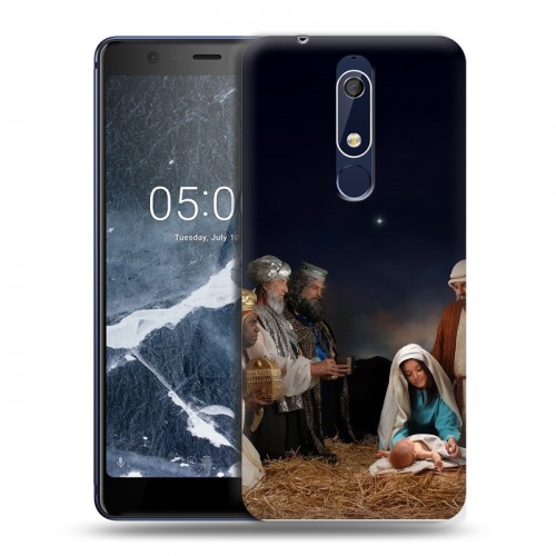 Дизайнерский пластиковый чехол для Nokia 5.1 Рождество Христово