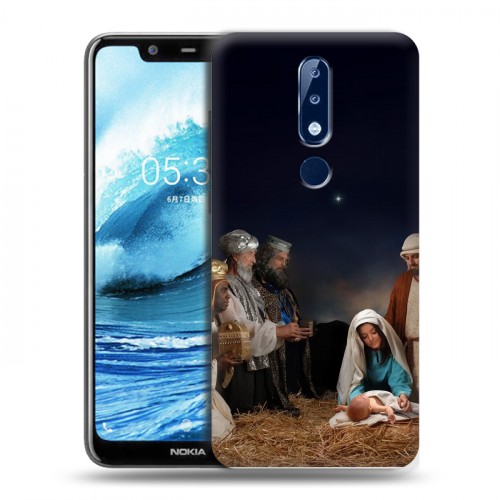 Дизайнерский пластиковый чехол для Nokia 5.1 Plus Рождество Христово