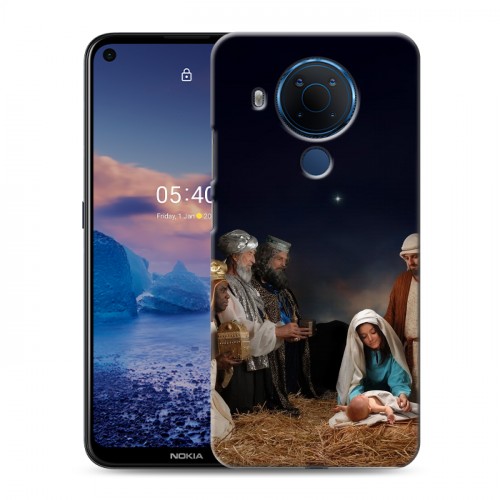 Дизайнерский силиконовый чехол для Nokia 5.4 Рождество Христово