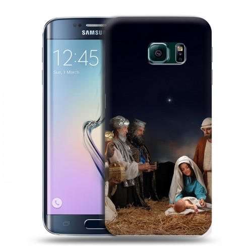 Дизайнерский силиконовый чехол для Samsung Galaxy S6 Edge Рождество Христово