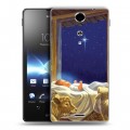 Дизайнерский пластиковый чехол для Sony Xperia TX Рождество Христово