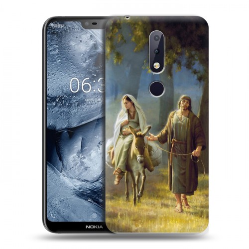 Дизайнерский силиконовый чехол для Nokia 6.1 Plus Рождество Христово