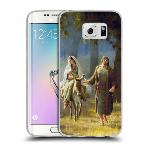 Дизайнерский силиконовый чехол для Samsung Galaxy S6 Edge Рождество Христово