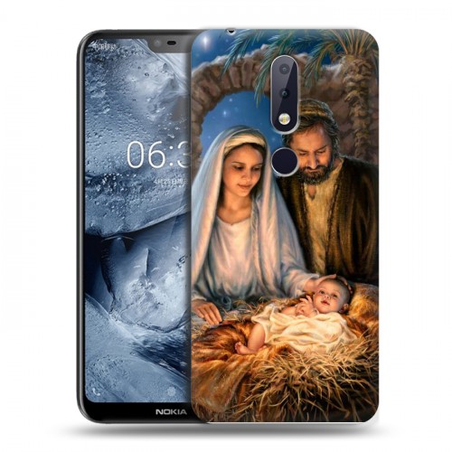 Дизайнерский пластиковый чехол для Nokia 6.1 Plus Рождество Христово