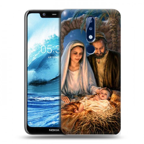 Дизайнерский силиконовый чехол для Nokia 5.1 Plus Рождество Христово