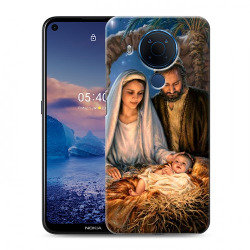 Дизайнерский силиконовый чехол для Nokia 5.4 Рождество Христово