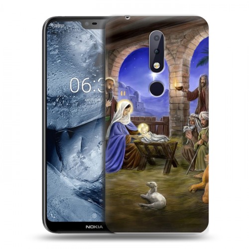 Дизайнерский пластиковый чехол для Nokia 6.1 Plus Рождество Христово