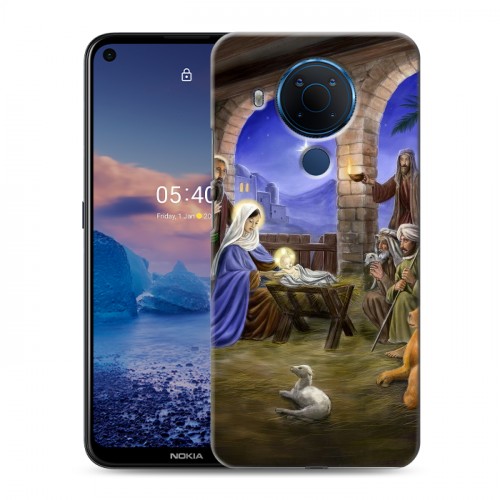 Дизайнерский силиконовый чехол для Nokia 5.4 Рождество Христово