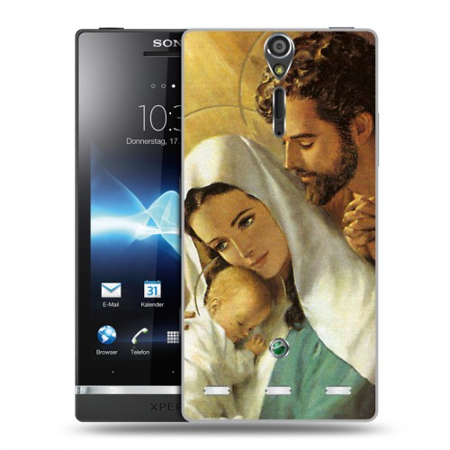 Дизайнерский пластиковый чехол для Sony Xperia S Рождество Христово