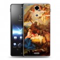 Дизайнерский пластиковый чехол для Sony Xperia TX Рождество Христово