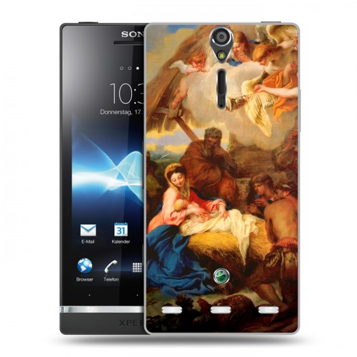 Дизайнерский пластиковый чехол для Sony Xperia S Рождество Христово