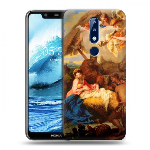 Дизайнерский силиконовый чехол для Nokia 5.1 Plus Рождество Христово