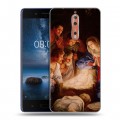 Дизайнерский пластиковый чехол для Nokia 8 Рождество Христово