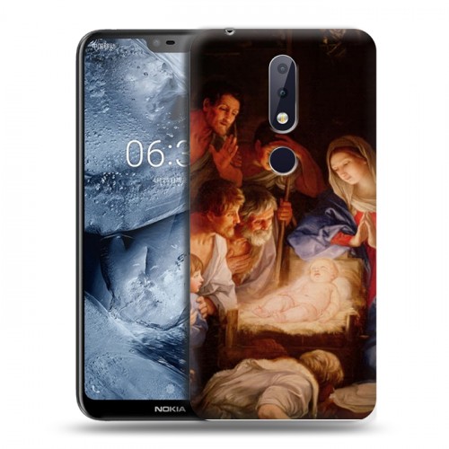 Дизайнерский пластиковый чехол для Nokia 6.1 Plus Рождество Христово