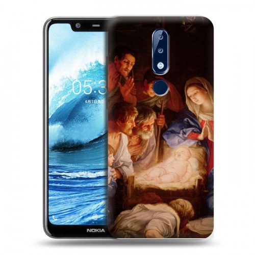 Дизайнерский силиконовый чехол для Nokia 5.1 Plus Рождество Христово