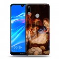 Дизайнерский пластиковый чехол для Huawei Y6 (2019) Рождество Христово