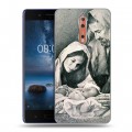 Дизайнерский пластиковый чехол для Nokia 8 Рождество Христово