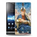 Дизайнерский пластиковый чехол для Sony Xperia S Рождество Христово