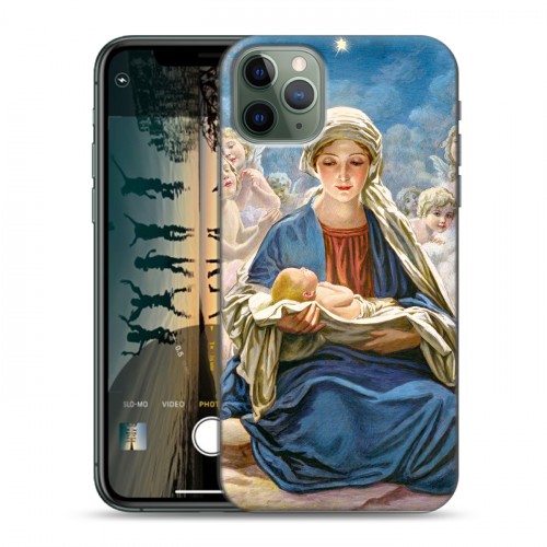 Дизайнерский пластиковый чехол для Iphone 11 Pro Рождество Христово