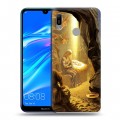 Дизайнерский пластиковый чехол для Huawei Y6 (2019) Рождество Христово