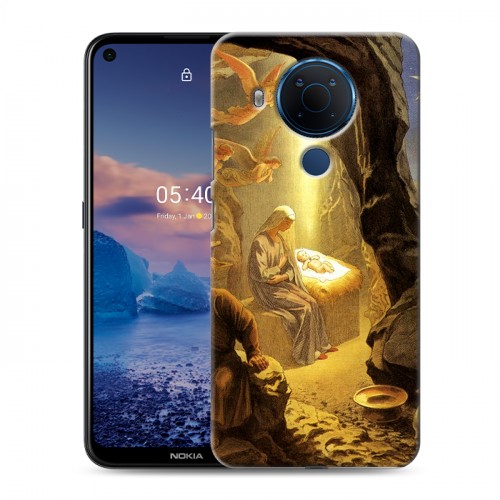 Дизайнерский силиконовый чехол для Nokia 5.4 Рождество Христово