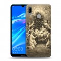 Дизайнерский пластиковый чехол для Huawei Y6 (2019) Рождество Христово