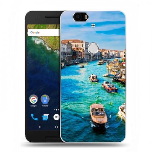 Дизайнерский силиконовый чехол для Google Huawei Nexus 6P Венеция